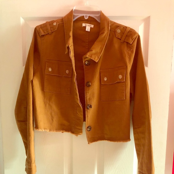 Francesca's Collections Jackets & Blazers - Brown jean jacket